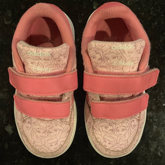 Adidas Girls' Toddler x Disney Princess Breaknet Sneakers Velcro in Pink Sz 8 - Picture 8 of 13